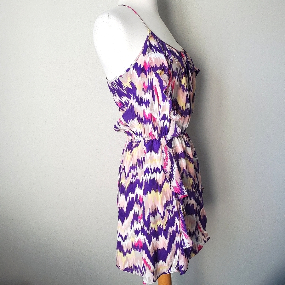 Parker Silk Ruffle Racerback Dress - Picture 2 of 6